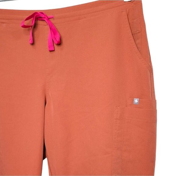 Figs Technical Collection Burnt Orange Scrub Pants - Picture 6 of 6